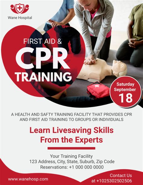 Printable Cpr Flyer Template